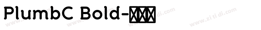 PlumbC Bold字体转换